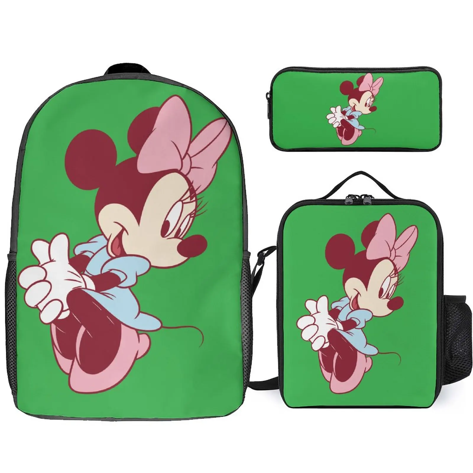 

2023 New Bag Set Disney Large Capacity Backpack Zipper Three-piece Set of Boys and Girls Gifts Customized Bag Pattern