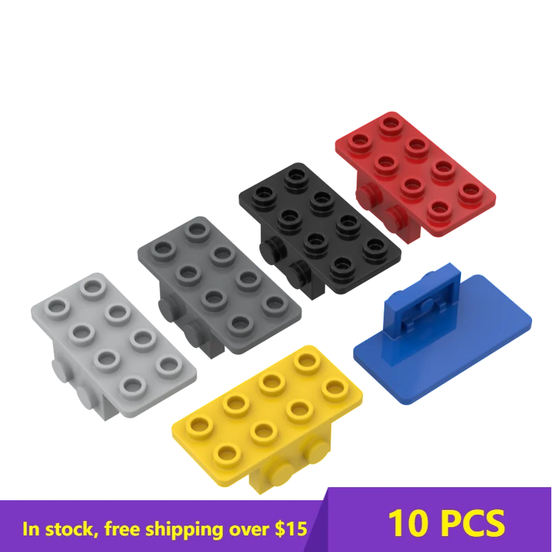 

10PCS MOC Bricks 93274-21731 Bracket 1 X 2 - 2 X 4 for Building Blocks DIY Story Educational High-Tech Spare Toys