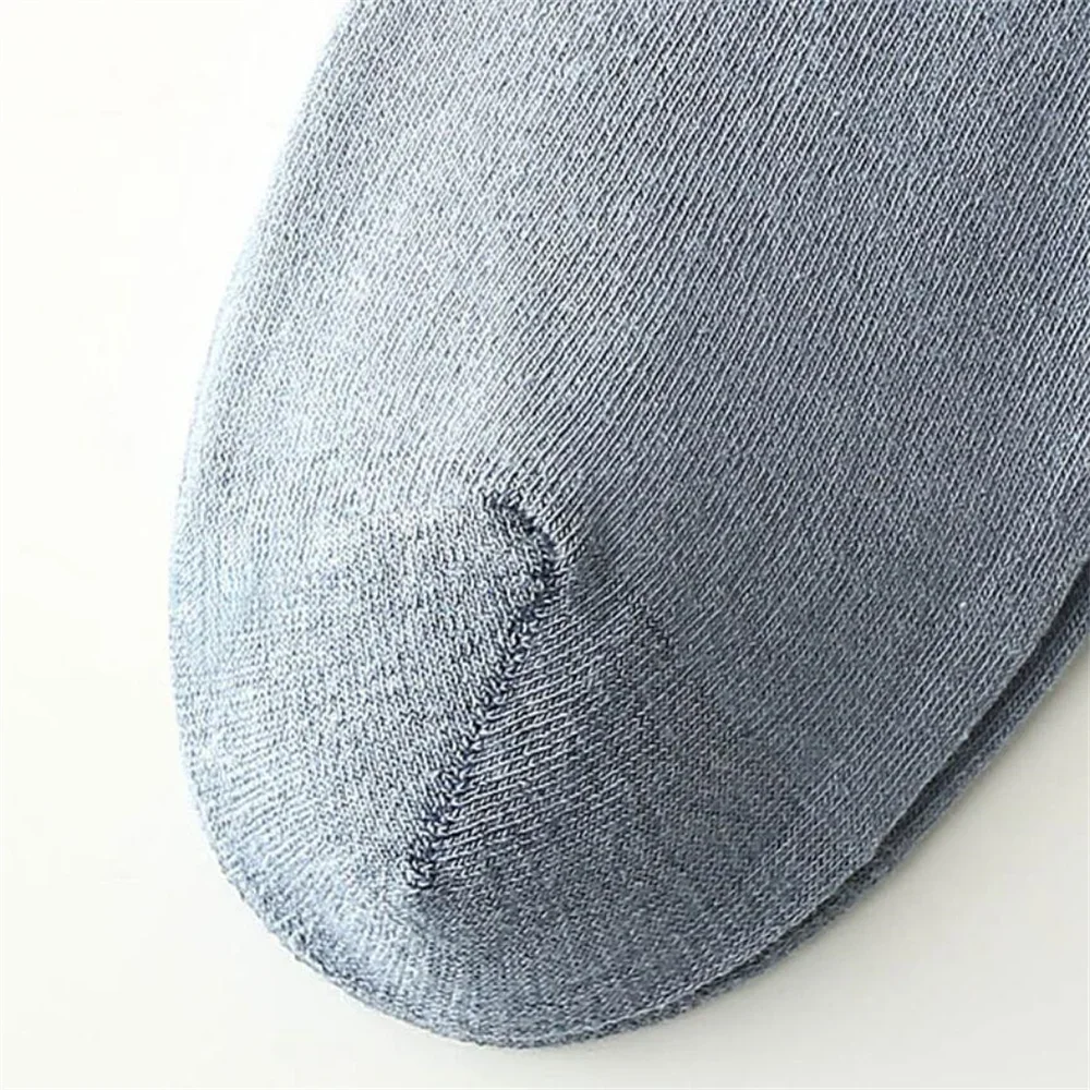 UNWE 브랜드 남성용 면 하이 튜브 따뜻한 비즈니스 양말, 블랙 화이트, 가을 겨울, EU 38-45, 6 켤레 팩