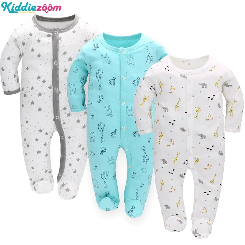 baby clothes in sets	 2022 Spring Baby Clothes Newborn Set 2/3 Pieces Pure Cotton Romper Long Sleeve Toddler Boy Casual Pajamas Infant Girl Jumpsuit Baby Clothing Set comfotable Baby Clothing Set