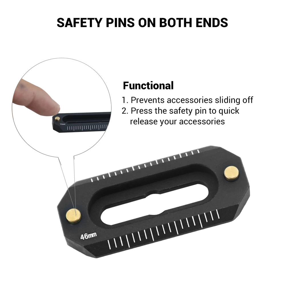 Camera Cage Camera Handle Mini NATO Rail Camera Anti-Off Quick Release NATO Rail for FX3/FX30 Camera