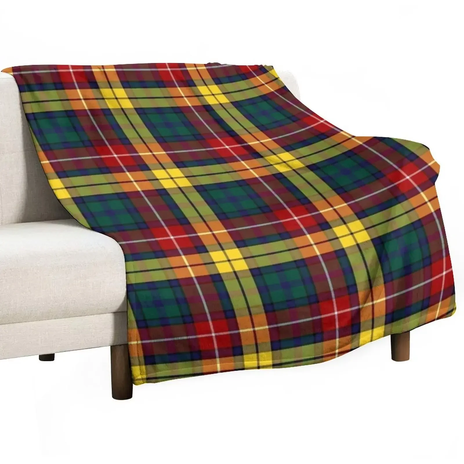 

Buchanan Modern Hunting Tartan | Clan Buchanan | Cute Tartan Throw Blanket for winter Sofas Blankets