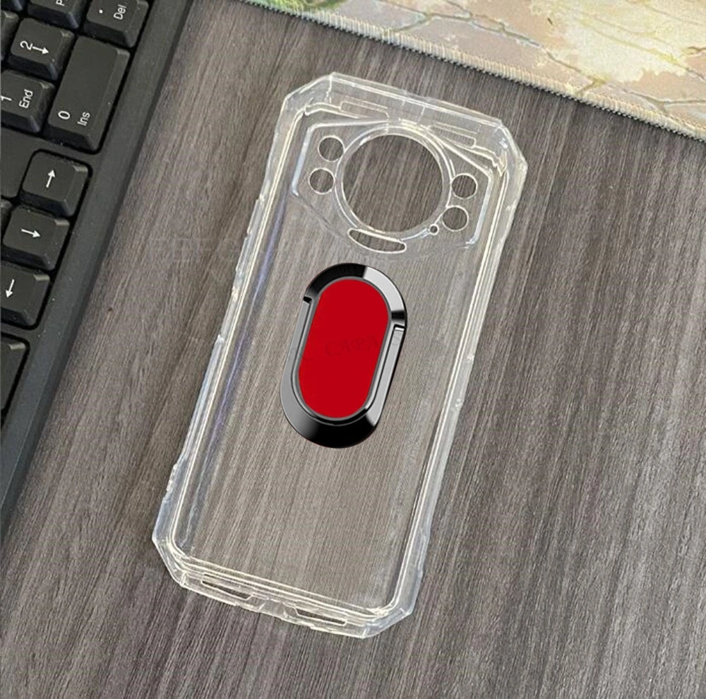 Enhanced Back Ring Holder Silicone Phone Case with 6.58-Inch Display Protection
