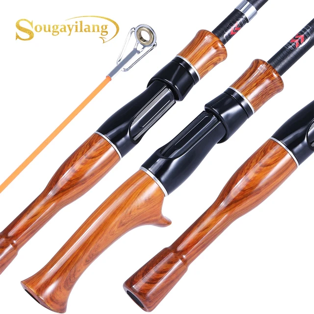 Sougayilang Telescopic Fishing Rod 1.6M Spinning/Casting Fishing rod Carbon  Fiber Protable Travel Fishing Rod Pesca