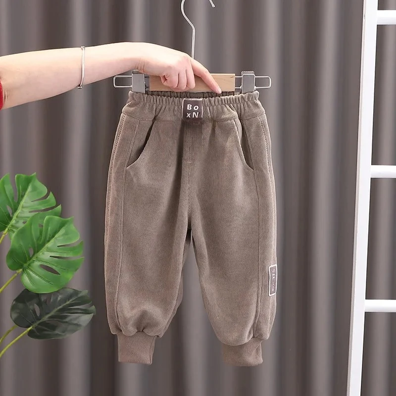 New Spring Autumn Fashion Baby Clothes Children Boys Pants Kids Girls Clothing Infant Trousers Toddler Casual Cotton Costume 4