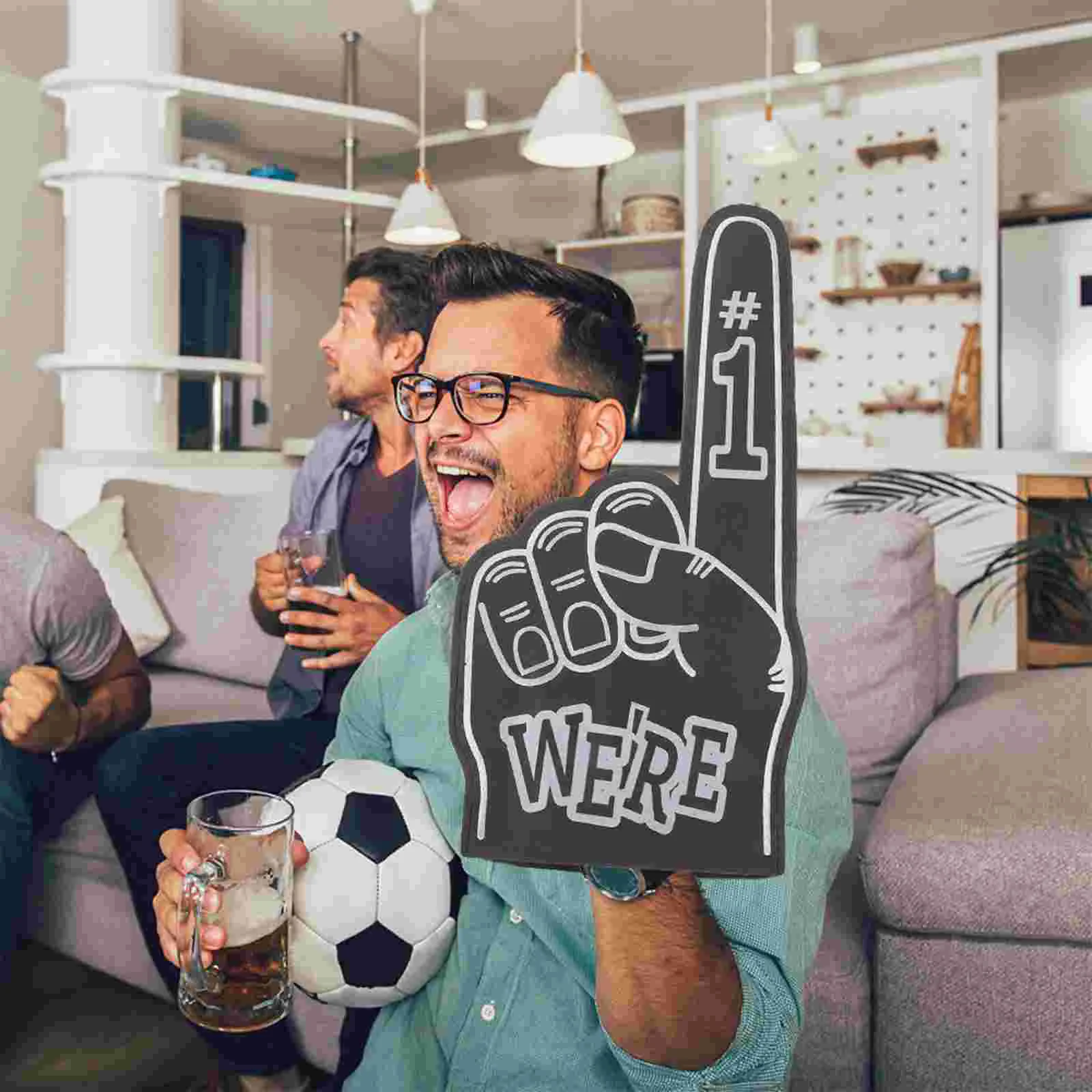 

6Pcs Foam Fingers for Cheering Foams Fingers Sports Event Props Sports Cheerleading Supplies