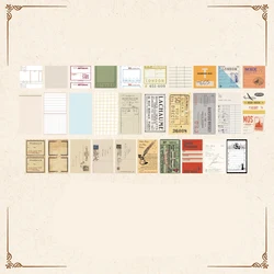 Retro Letter Handbook Creative Flower Collage Decorative Sticky Notes - 60 Pack (D)
