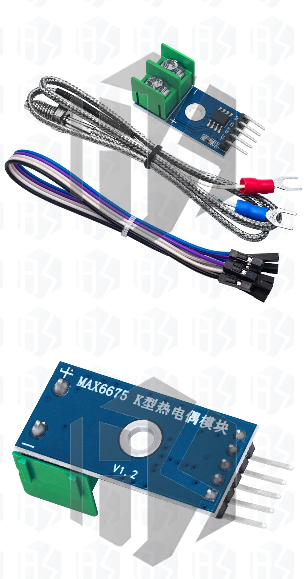 EGBO MAX6675 Modul + K-Typ Thermoelement-Sensor Temperatur-Grad-Modul für Arduino – Detail 6