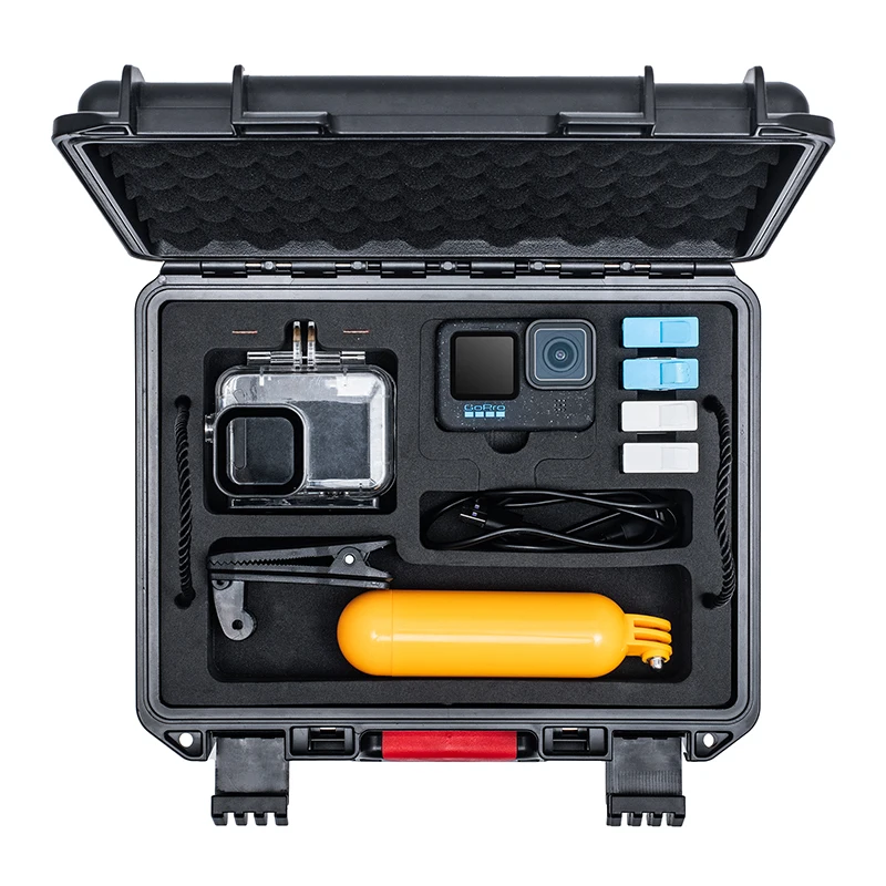 For Gopro Hero 12 11 10 9 Carrying Case 2 Layers Storage Case Hard Shell Waterproof Box Camera Accessories Portable Suitcase