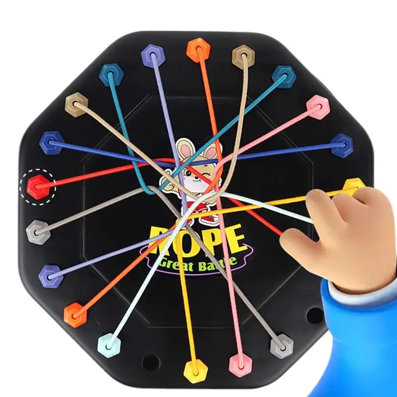 Board Game Rope Knots Puzzle Social Board Game Color Line Sorting The Great Rope Untying Challenge Logic Thinking Strategy Table Game