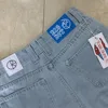 Polar Big Boy Embroidery Jeans Y2K Pants Streetwear Gothic Cartoon Blue Baggy Jeans Retro Punk Rock High Waist Denim Trousers 3