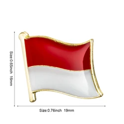 Embroidered Monaco National Flag Iron - On Patch (KS0132)