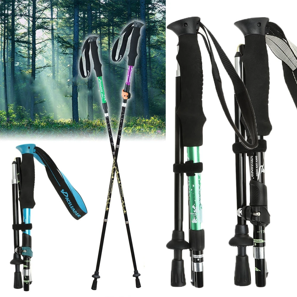 10 Styles Aluminum Outdoor Portable Telescopic Stick Foldable Walking