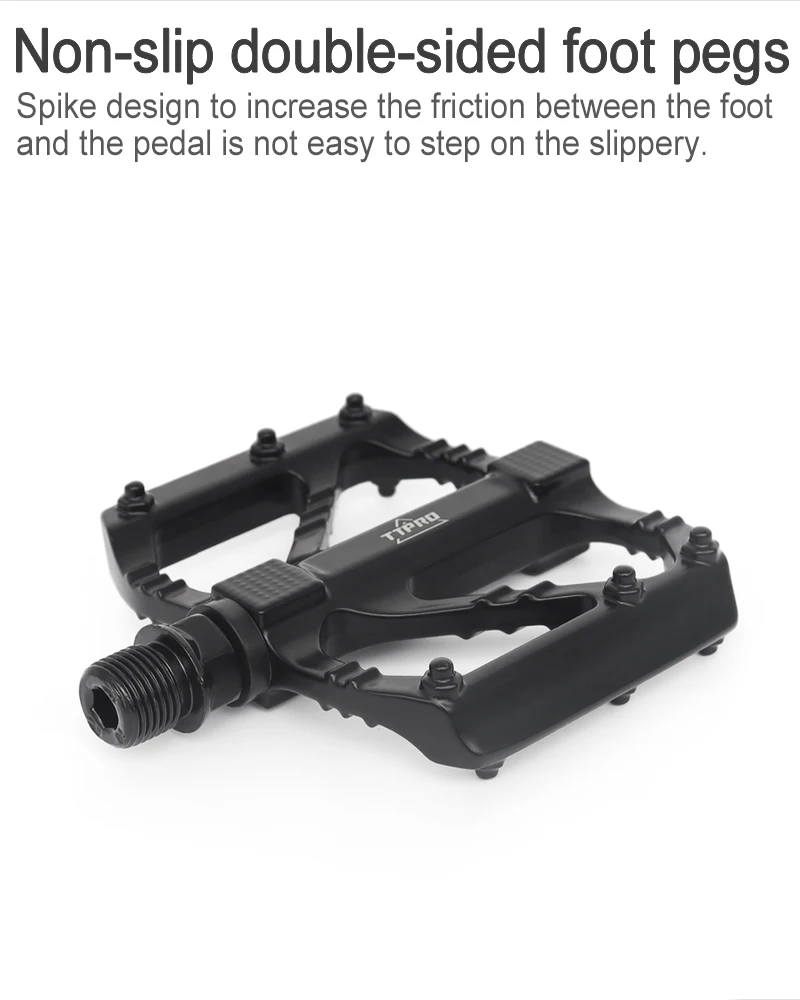 Description Picture 6 of itemTTPRO Bike Pedals Aluminum Alloy Anti-slip Bicycle Pedals Ultralight Sealed Bearing One-piece MTB Road Mountain Cycling Pedal