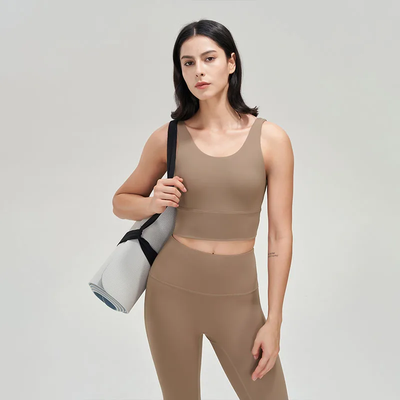 SOISOU Lycra Top Women Yoga Sports Bra Gym Fitness Crop Top Bras For Women Underwear Deep V Beautiful Back Chest Pad Removable Best Sellers In Sports & Entertainment