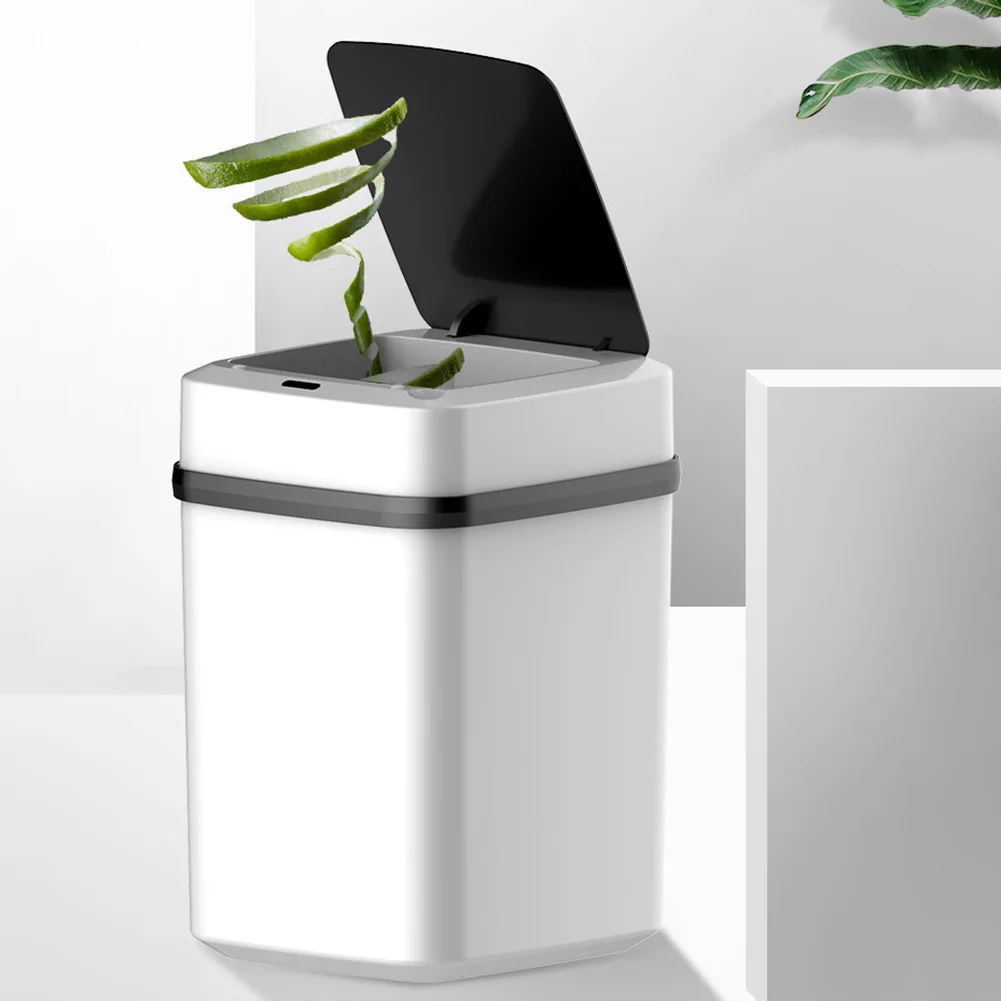 13/15L Kitchen Trash Bin Space-Saving Smart Trash Can Bathroom Touch Trash Can for Kitchen/Home/Office/Business