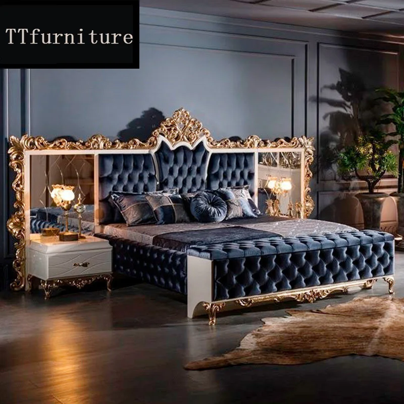Fashion Home Bedroom Furniture Sets Stylish Hotel Beds Queen King