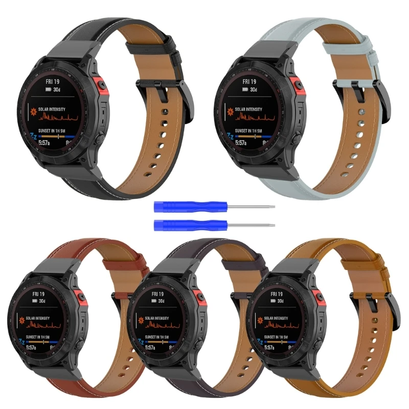 

Кожаный ремешок для часов Fenix 7/Fenix 7X, 22 мм, 26 мм