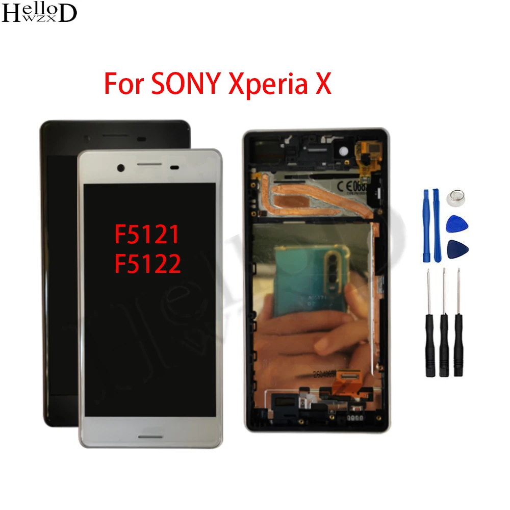 

Original For Sony X Full Screen For SONY Xperia X F5121 F5122 LCD Display With Frame Touch Screen Digitizer Assembly