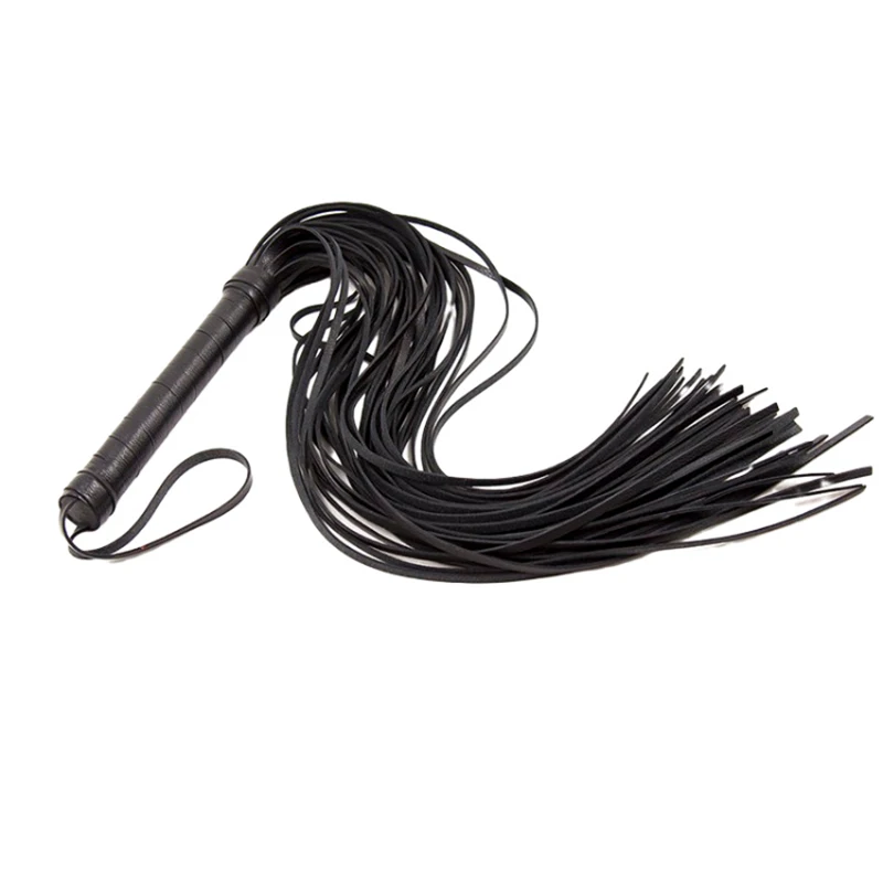 Genuine Leather Tassel Horse Whip equestrian whip With Handle Flogger Equestrian Whips Teaching Training Riding Whips 1PC 40CM