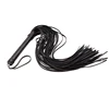 1PC 40CM Genuine Leather Tassel Horse Whip With Handle Flogger Equestrian Whips Teaching Training Riding Whips 4