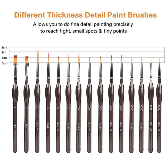 Detail Paint Brush Set,30Pcs Miniature Painting Brushes Kit,Professional  Mini Fine Paint Brushes Set - AliExpress