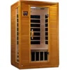 Dynamic Saunas Andora 2-Person Low EMF FAR Infrared Sauna, Canadian Hemlock Wood 1