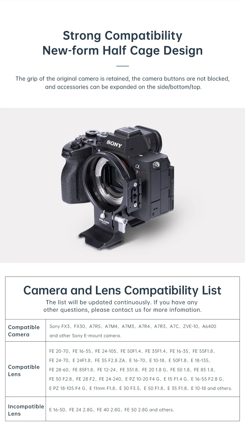 Ulanzi Falcam Horizontal-To-Vertical Mount Plate fr Sony E Mount