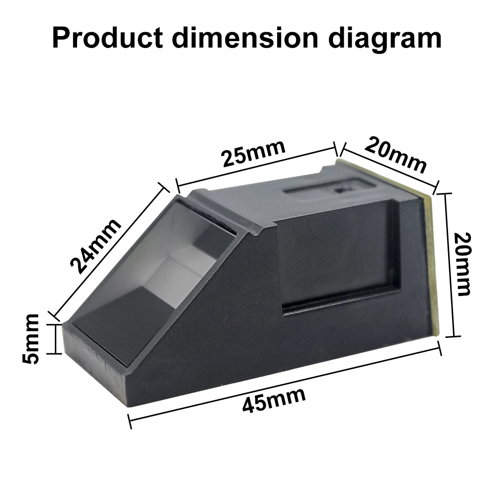 Uart Fingerprint Reader Sensor Module Optical Fingerprint Module Finger Scanner For Arduino Locks Serial Communication Interface