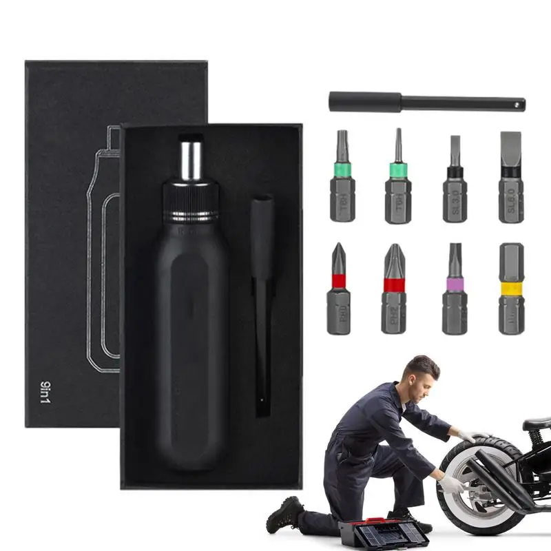 

Ratcheting Screwdriver 9pcs Precision Screwdriver Kit Quick-Load Precision Hand Tool Ergonomic Pop-up Hand Tool For DIY Home