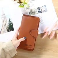 Women Long Wallet PU Leather Card Holder Large Capacity Hasp Zipper Coin Purse Multi Card Organizer Ladies Simple Clutch Handbag 2