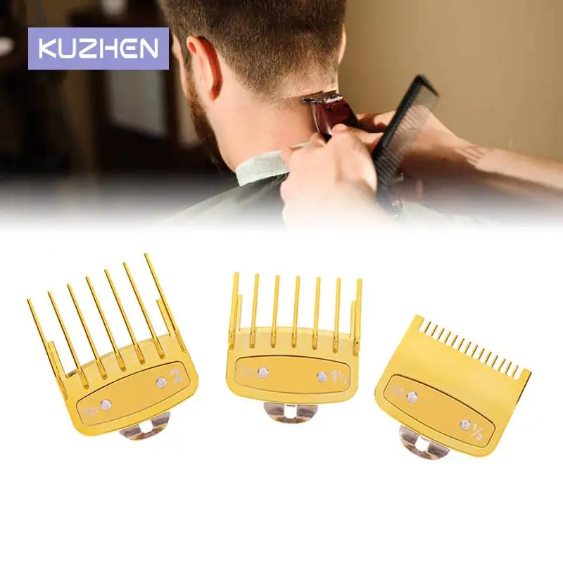 

2/3/4Pcs Hair Clipper Guide Comb Cutting Limit Combs Standard Guards Attach Parts Electric Clippers Styling Tools