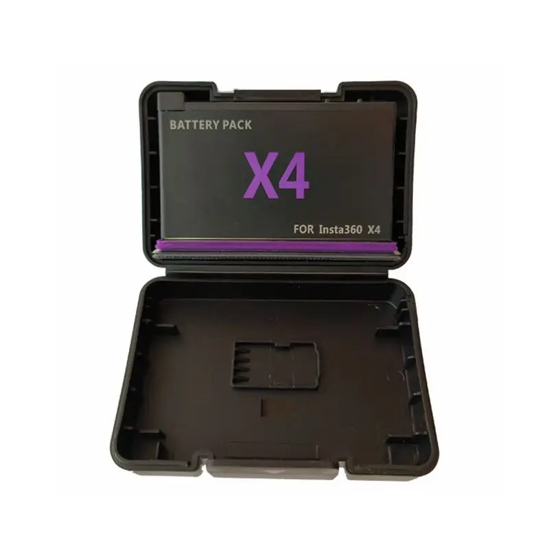 360 X4 Camera Battery 3-Pack With Fast Charger Hub - 2500mAh Replacement Batteries & Storage Station