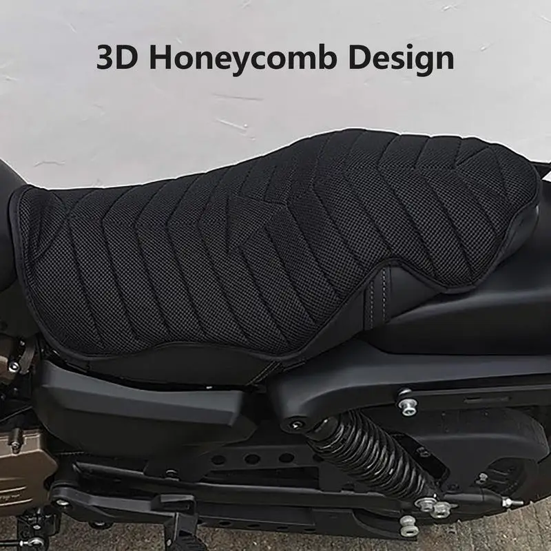 Motorcycle Seat Cushion Comfort Gel Bullet Pad Cover Breathable Pressure  Relief