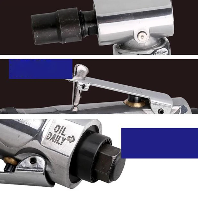1/4 Inch Pneumatic Tools Right Angle Pneumatic Engraving Machine Polisher Air Mill Grinder for Metal Processing 20000rpm 4