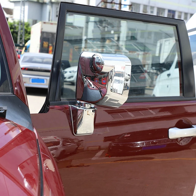Chrome Exterior Rear View Mirror Cover Trim ABS Automotive Supplies Fit For Toyota FJ Cruiser 2007-