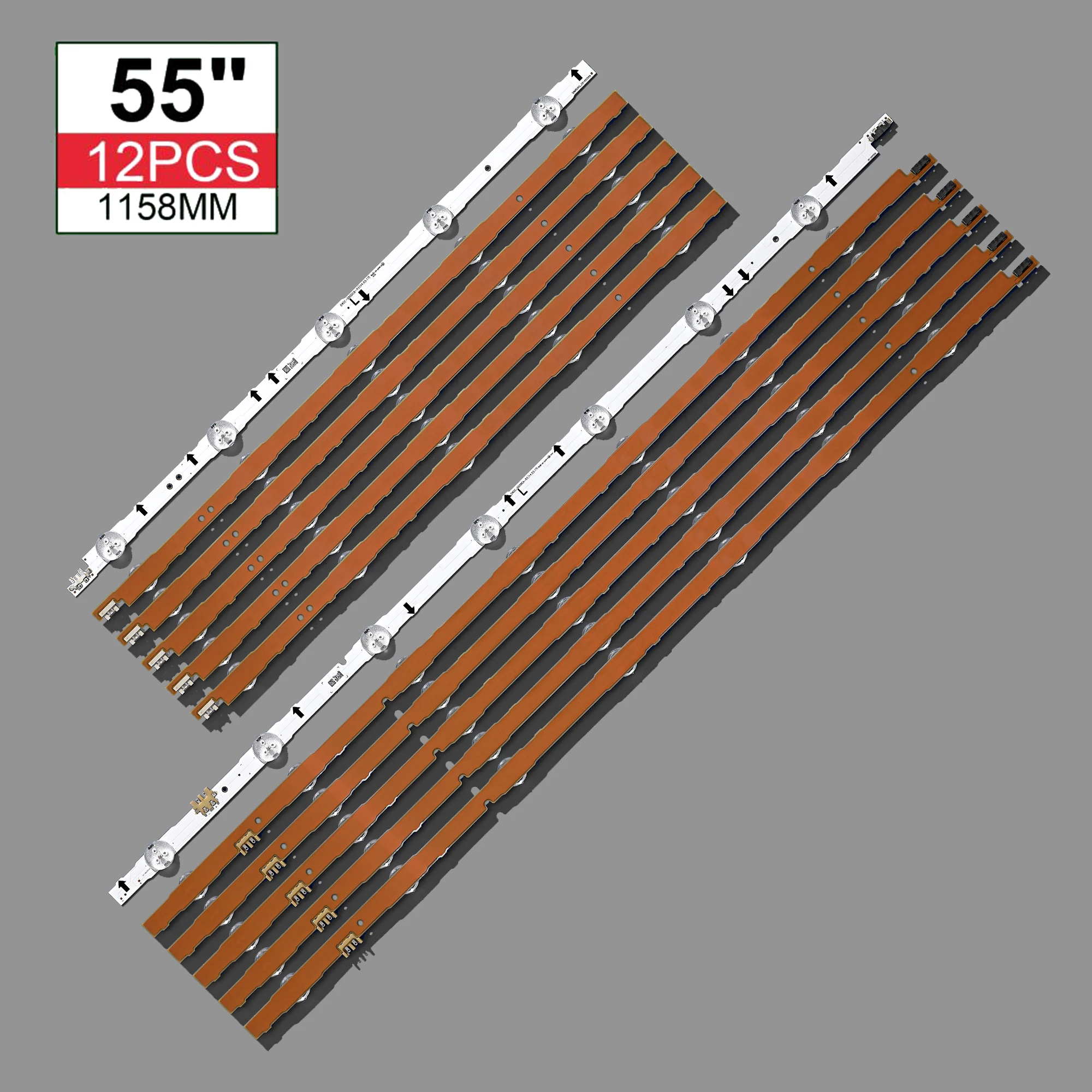 LED Ʈ Ʈ, UE55H6300 UE55H5500 UE55H6200 UE55H6400 UE55H6800 UE55J5000 BN96-30432A 30431A 30430A 30429A, 12 PCs/