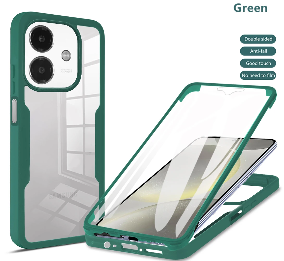 Clear Double Layer Shockproof 360 Full Body Screen Protector Case