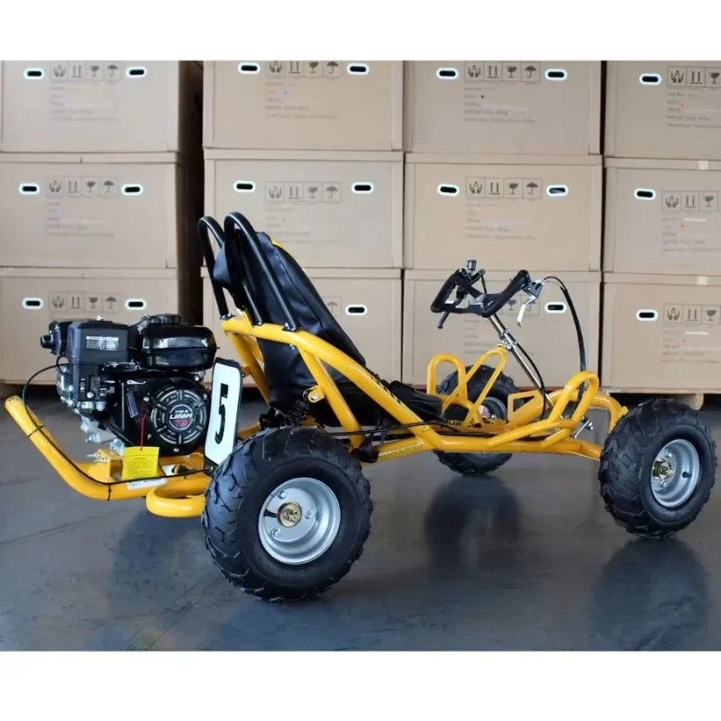 Safety Speed Buggy for Aged 105CC Heavy Duty Gasoline Karting with 4 Wheel 25KM/H