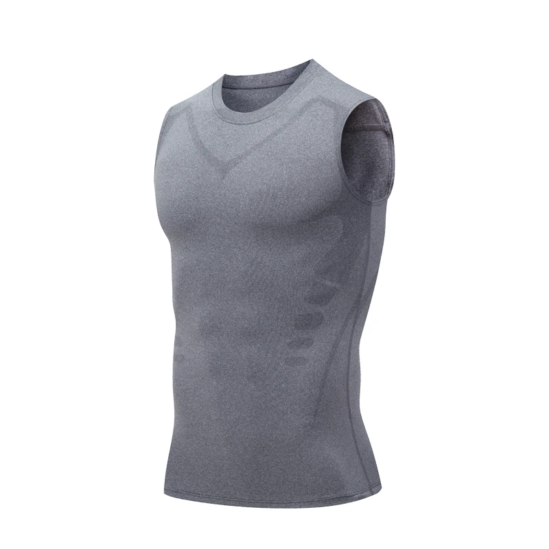 Compression Tank Top Men Gym Shirts Sleeveless Qui...