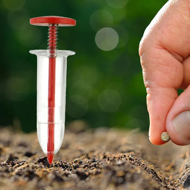 Növényi Vetőmag -Fecskendő Kerti Adagoló Kézikönyv Állítható Virág Fű Kertészet Vetőgépek Kellékek - Image 4