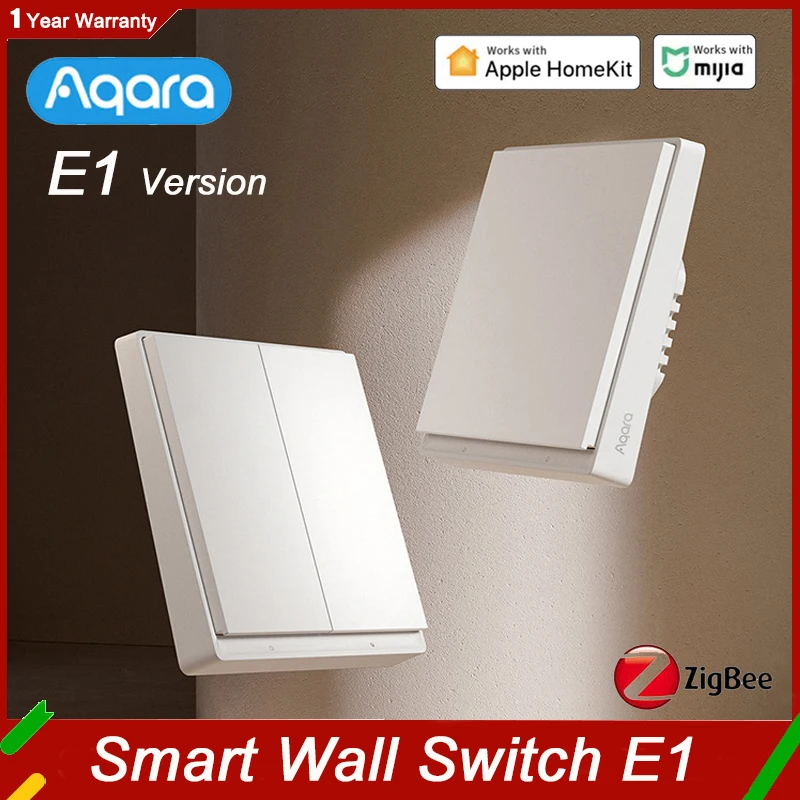 AqaraSmartWallSwitchE1VersionWirelessSwitchZigbee30WithNo