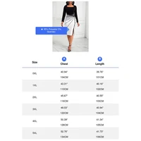 Plus Size Women's Elegant Dress Geometric Pattern Color Contrast Printed Long-Sleeve Bag Buttock Slit Elastic Dress - Image 5