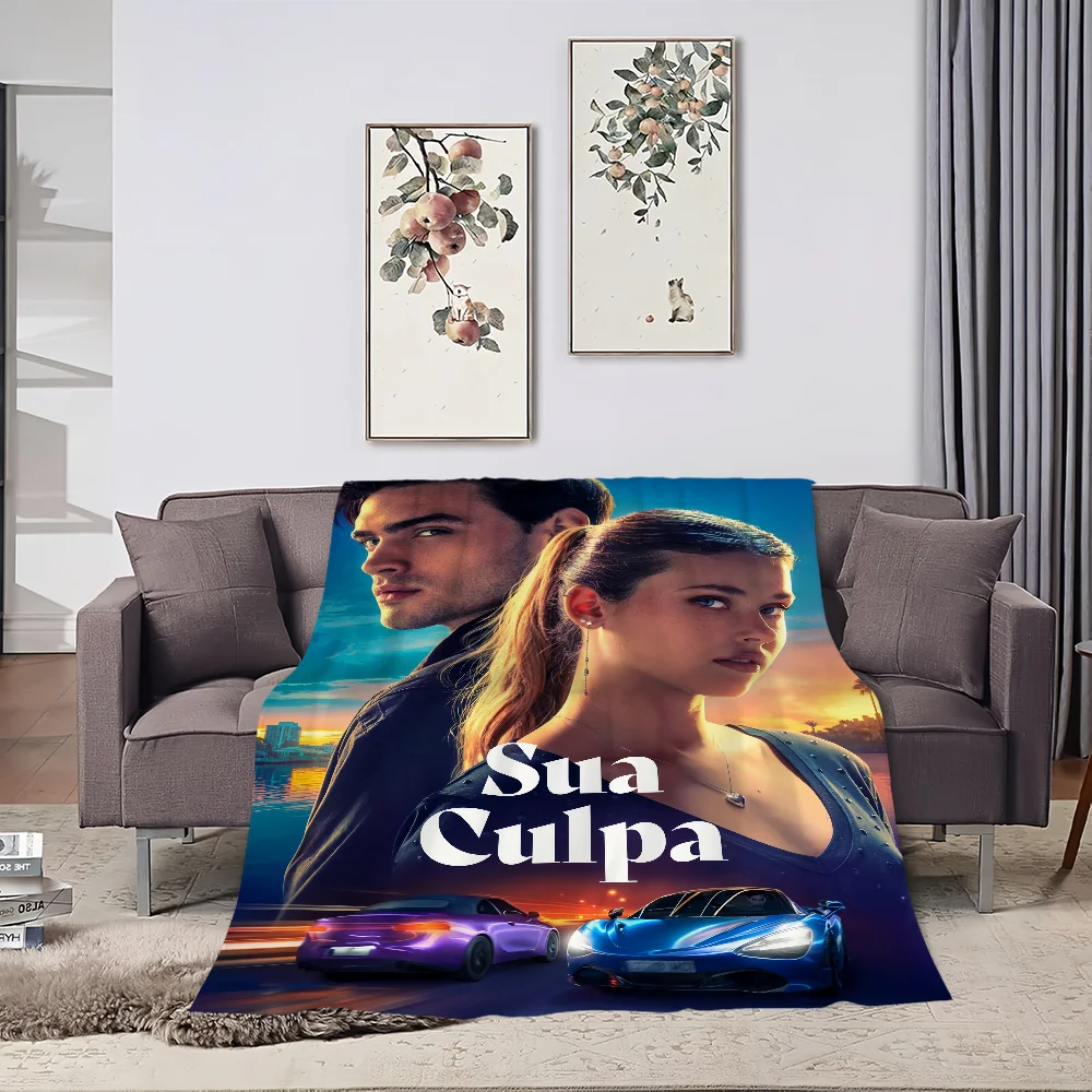 comfort warm soft plush blanket suitable Fault for c-Culpa sofa living tuya room office bedroom Your film travel Flannel gift 3