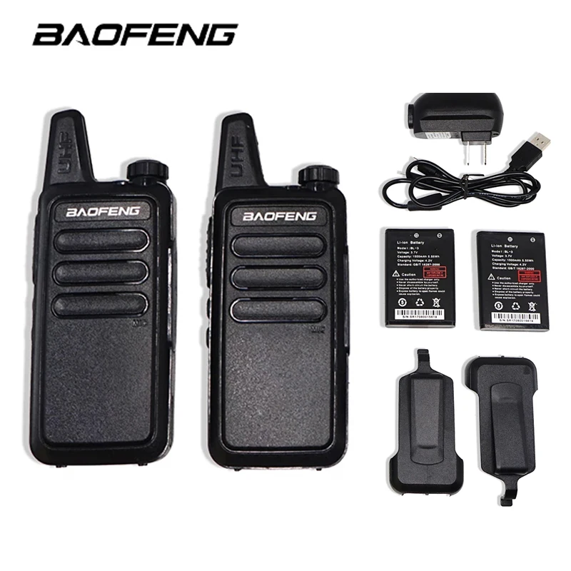 

2 шт., мини-рация Baofeng BFR5 400-470 МГц