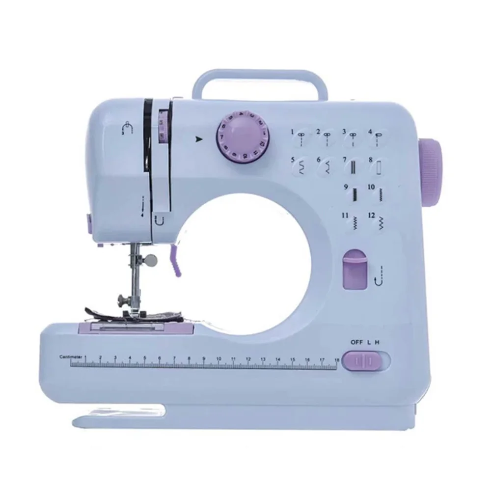 Mini Sewing Machine for Beginners Crafting Mending Heavy Duty Portable Sewing Machine Household Kids Sewing Machine with 12 Built-In Stitches, Foot