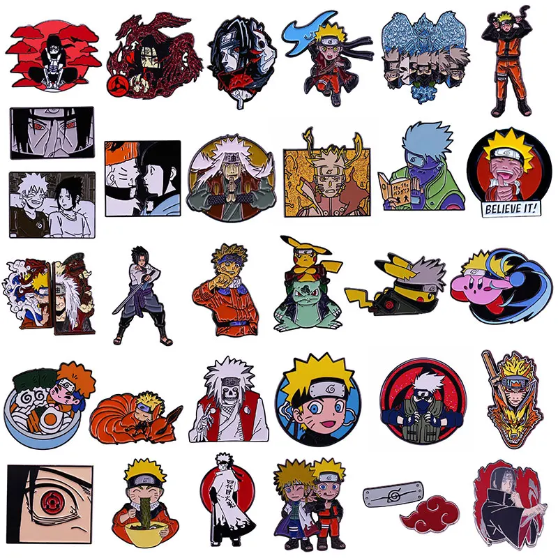 

Comic Naruto Uzumaki Movies Enamel Pin Women's Brooches Lapel Pins for Backpack Briefcase Badges Fashion Jewelry Accessories
