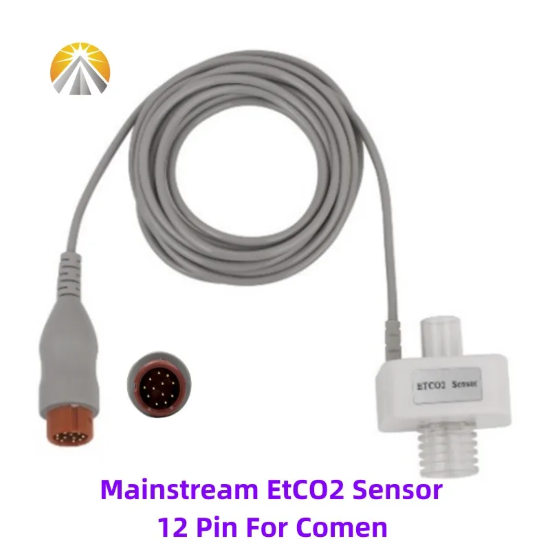 Mainstream EtCO2 Sensor Capnograph CO2 Module For Monitor Philips Mindray Comen Contec Yonker Bionet Nihon Kohden Zoll BLT