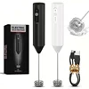 Electric Coffee Milk Foaming Mixer Coffee Creamer Whisk Handheld Egg Beater Froth Mixer Kitchen Automatic Kitchen Whisk Tools