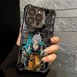 Custodia per telefono con Goku cartoon e design anti-fall con airbag